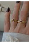 Heliophilia Silver Anillo de Latón Rojo con Revestimiento de Laca